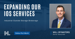 Holt Lunsford Commercial Expands DFW-Wide IOS Brokerage Effort with Will Bywaters